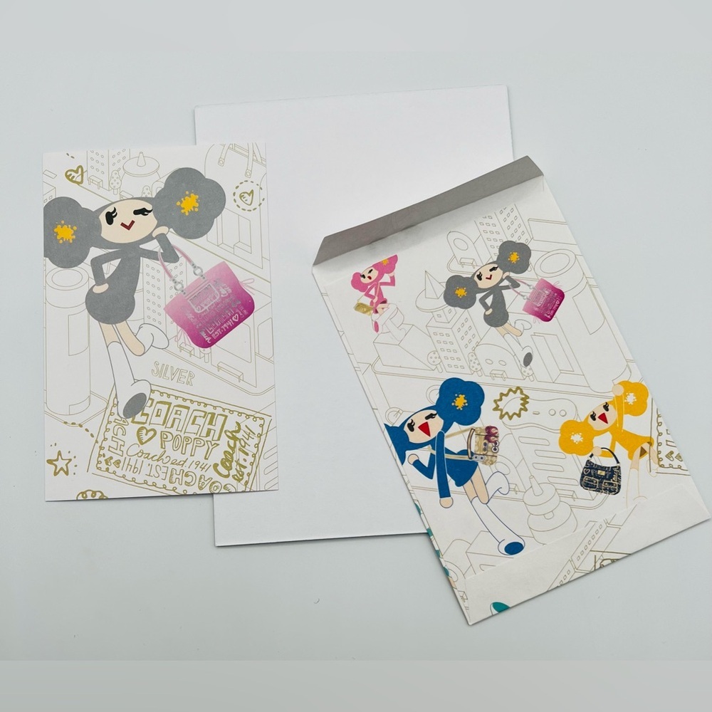 Coach Poppy Stationery Set with Pepper - Collectors Item